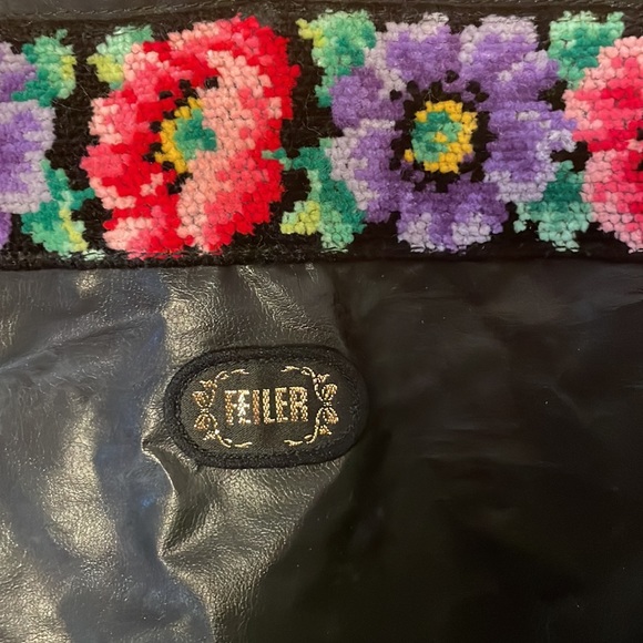 Feiler Shopper German brand vintage embroidery - Picture 2 of 3